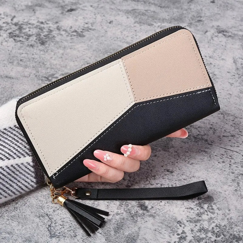 Facet -- Colour Block Zip Wallet