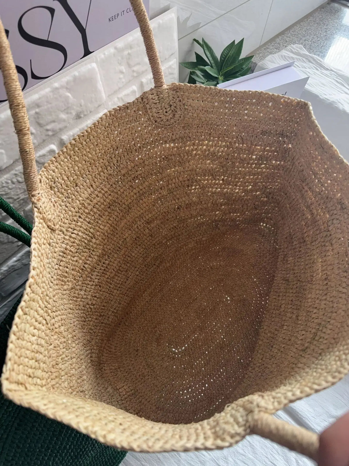 The Market Weave — Handwoven Rattan Tote