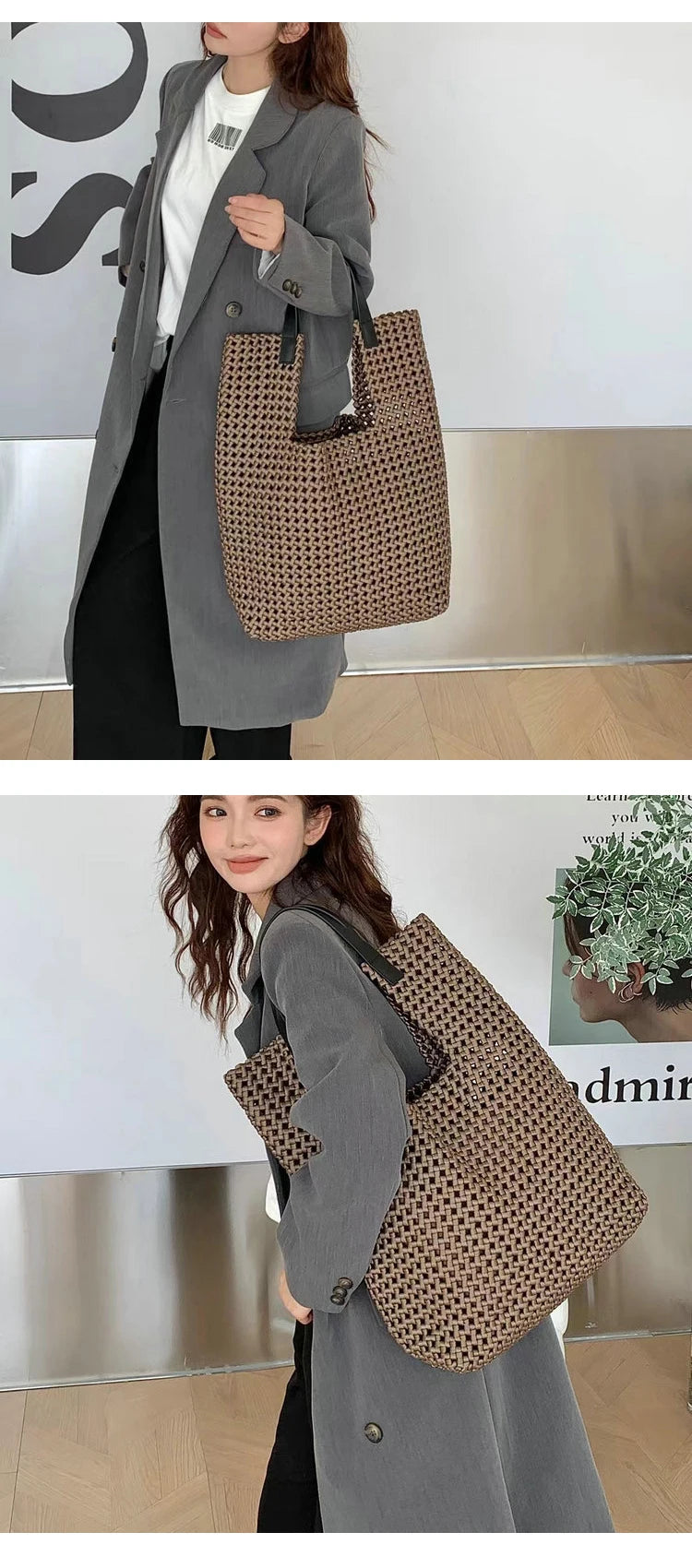 Soft Geometry — Woven Neoprene Tote