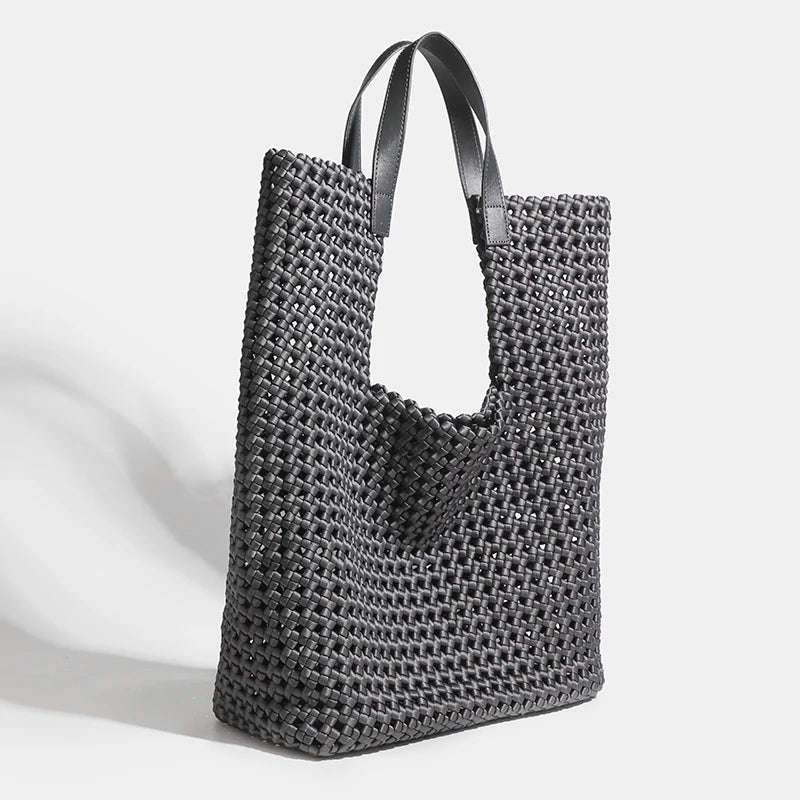Soft Geometry — Woven Neoprene Tote