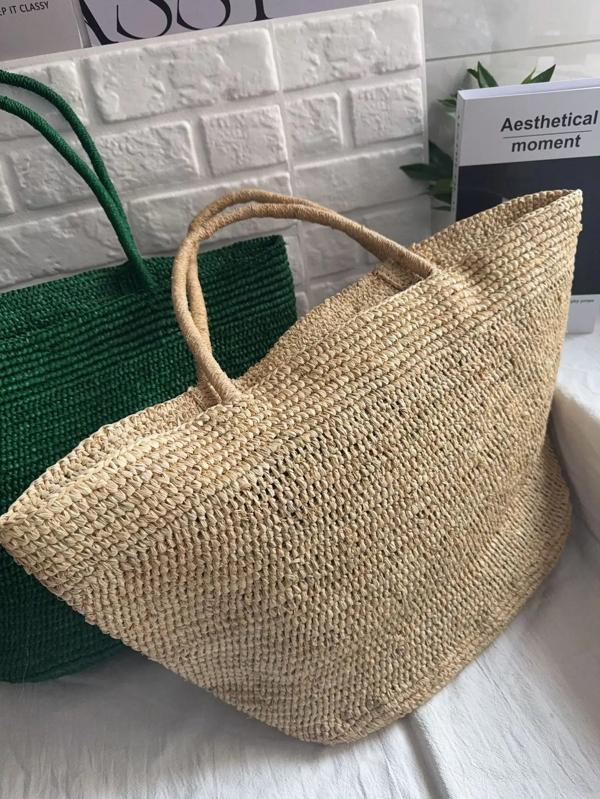 The Market Weave — Handwoven Rattan Tote