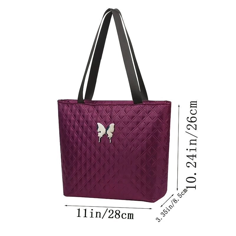 Papillon -- Quilted Nylon Tote