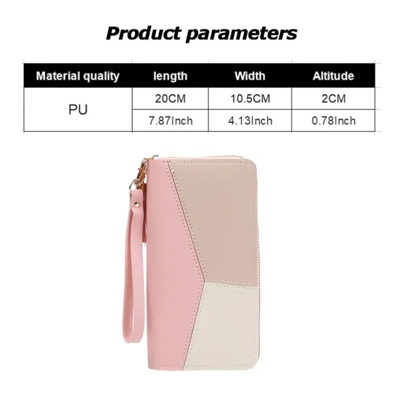 Facet -- Colour Block Zip Wallet