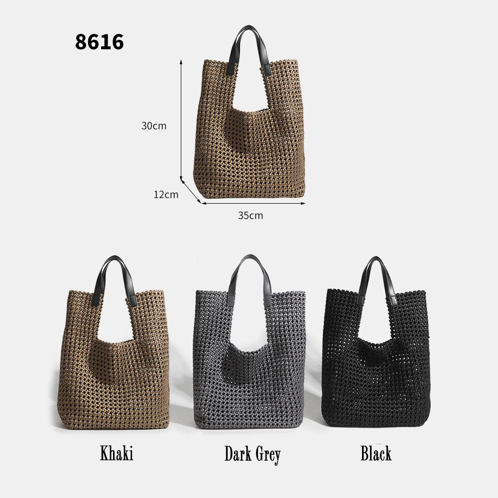 Soft Geometry — Woven Neoprene Tote
