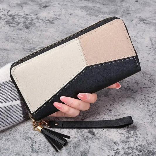Facet -- Colour Block Zip Wallet