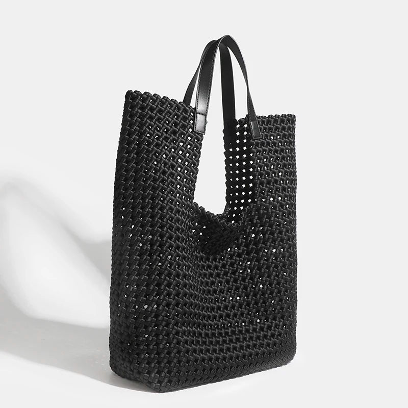 Soft Geometry — Woven Neoprene Tote