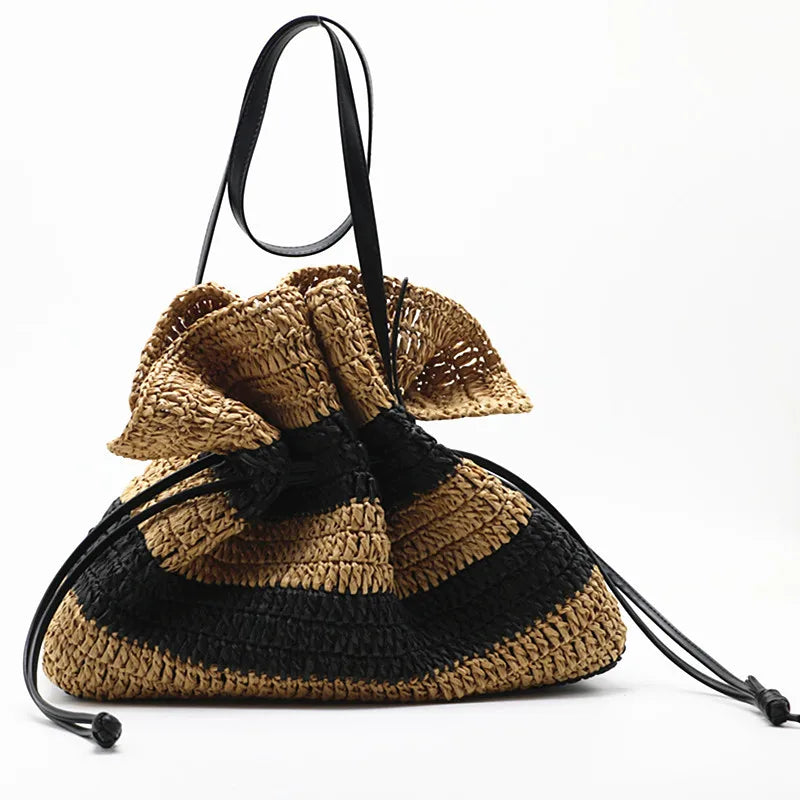 Cabana Stripe — Braided Shoulder Bag
