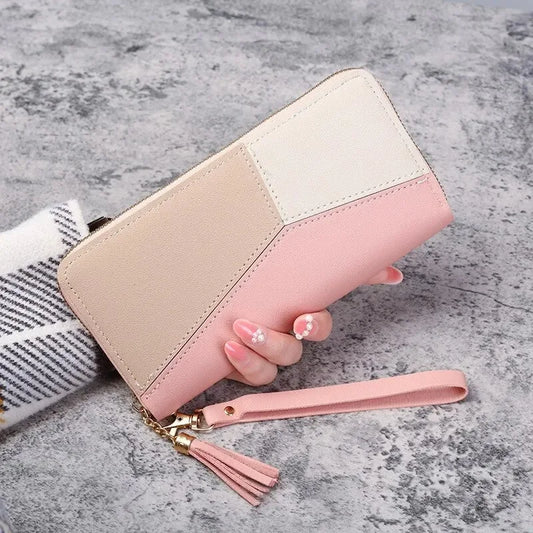 Facet -- Colour Block Zip Wallet