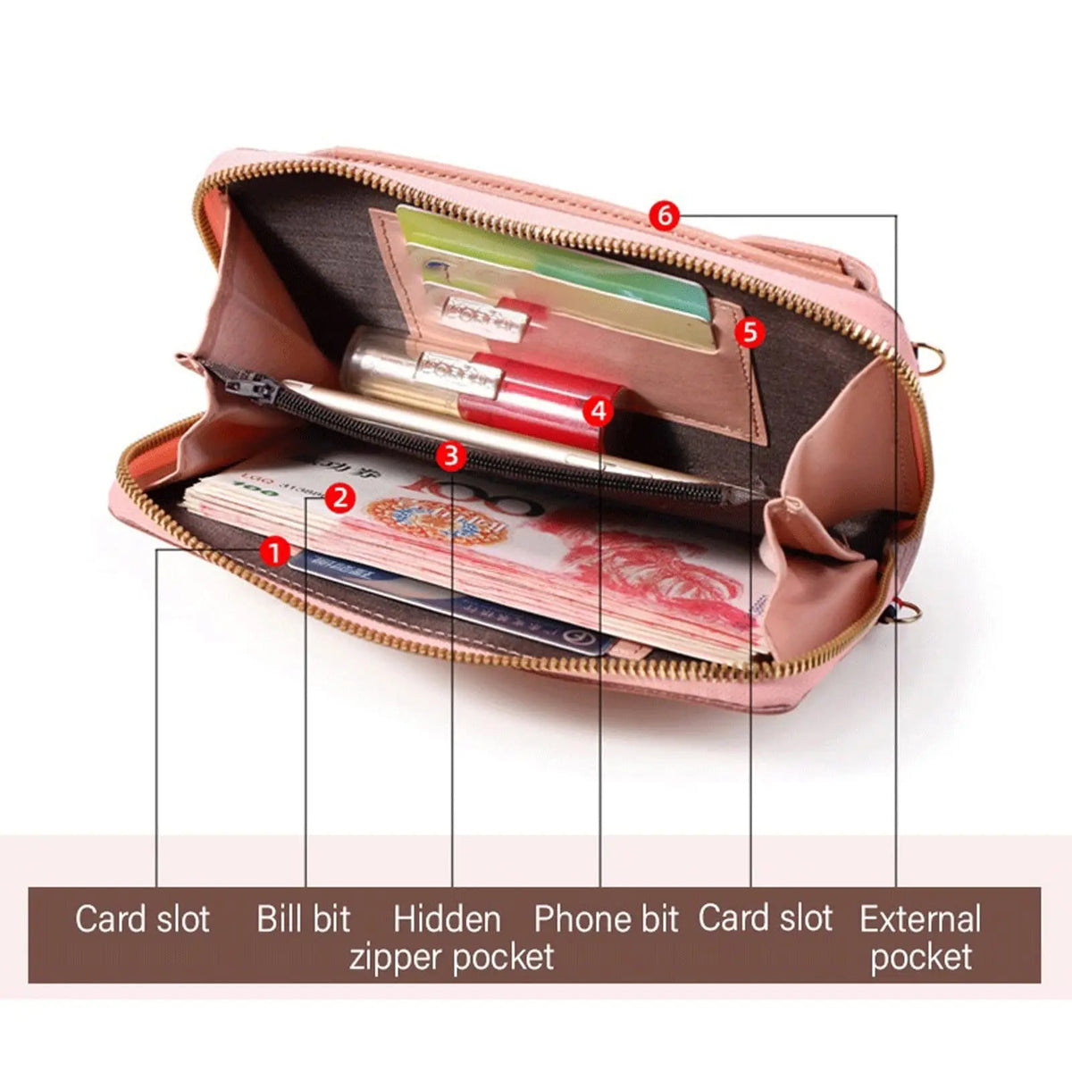 The Pocket Companion -- Phone Crossbody Wallet