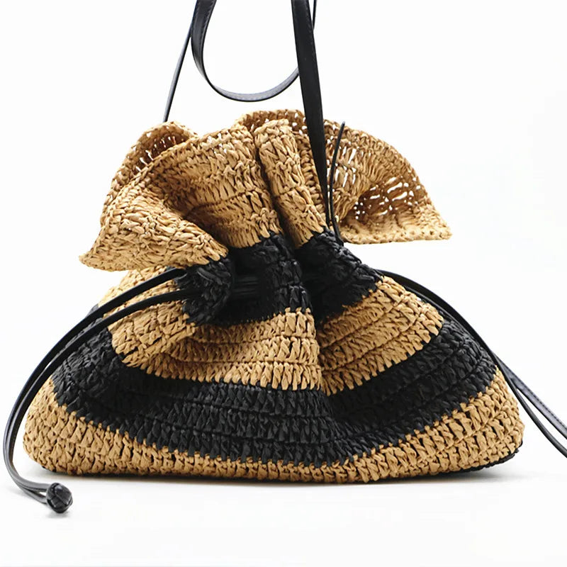 Cabana Stripe — Braided Shoulder Bag