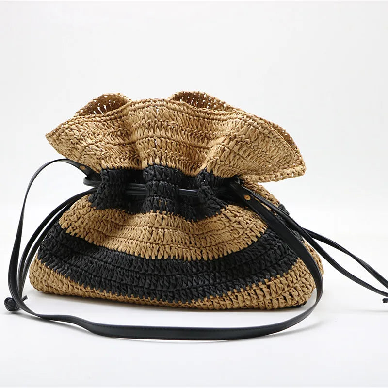 Cabana Stripe — Braided Shoulder Bag