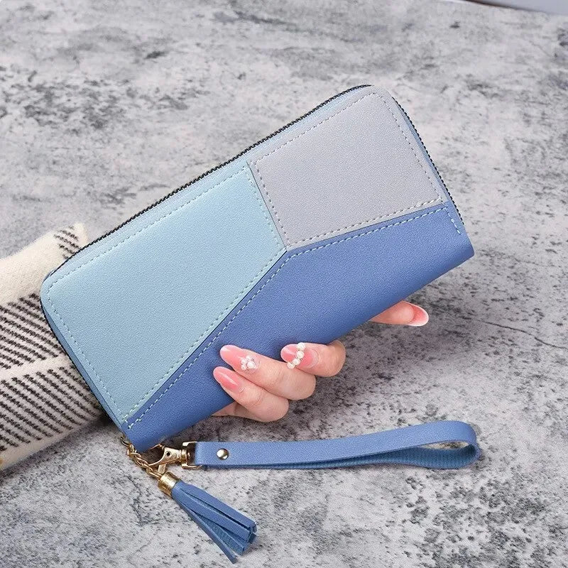 Facet -- Colour Block Zip Wallet