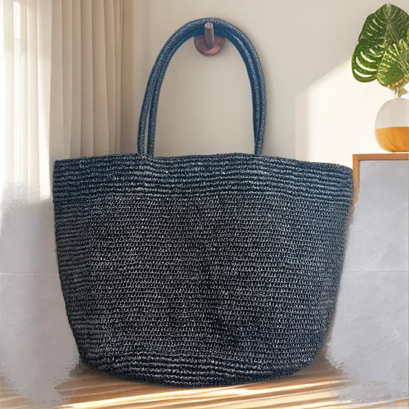 The Market Weave — Handwoven Rattan Tote