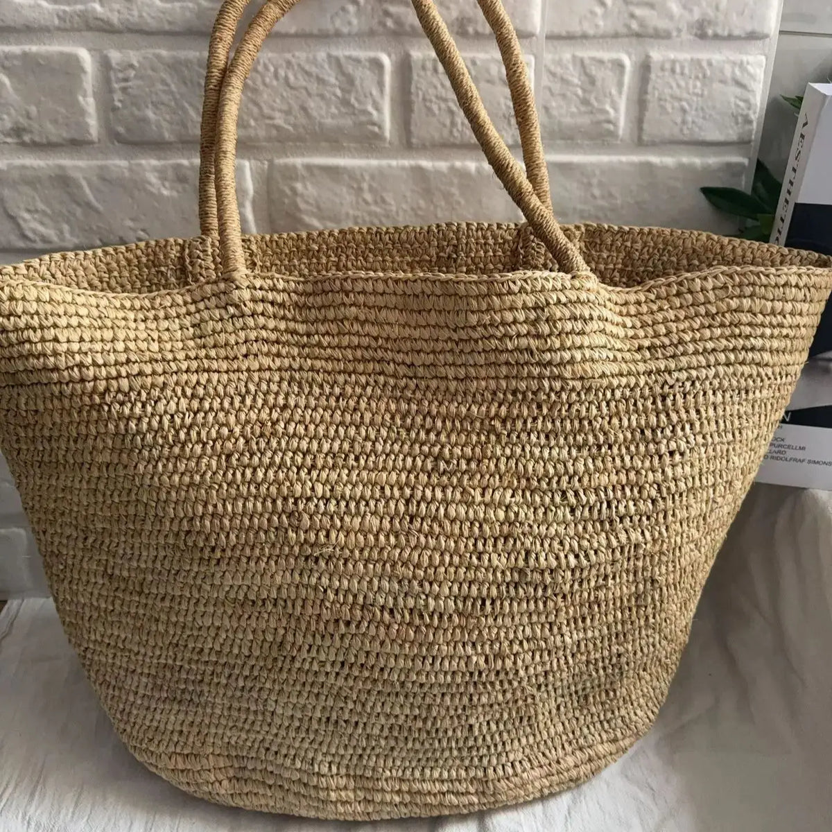 The Market Weave — Handwoven Rattan Tote