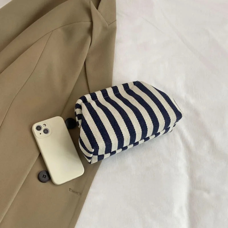 Gallery Stripe — Framed Textile Clutch