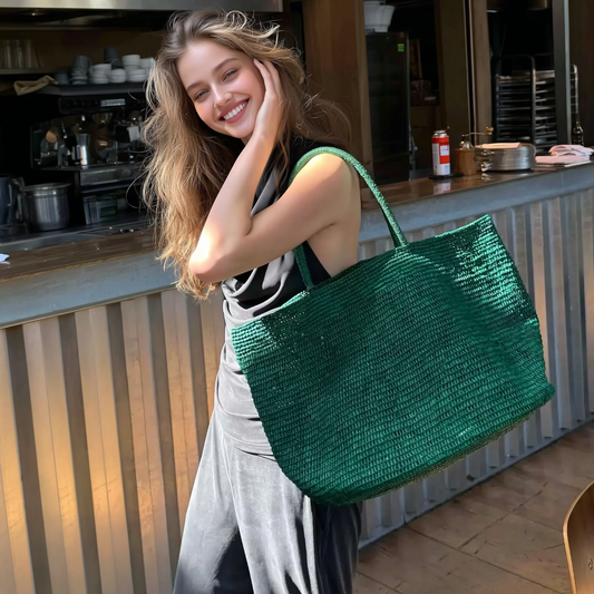 The Market Weave — Handwoven Rattan Tote
