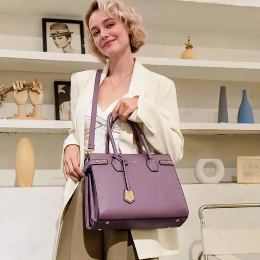 The Curator — Compartmented Top-Handle Satchel