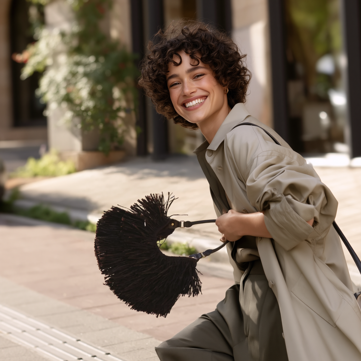 Nomad Fringe — Bohemian Straw-Fringe Bag